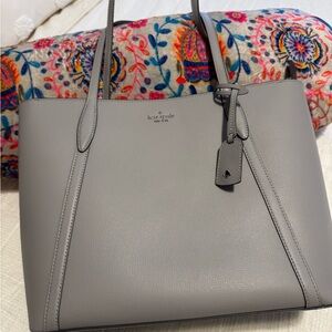 Kate Spade Gray Minimalist Tote Bag